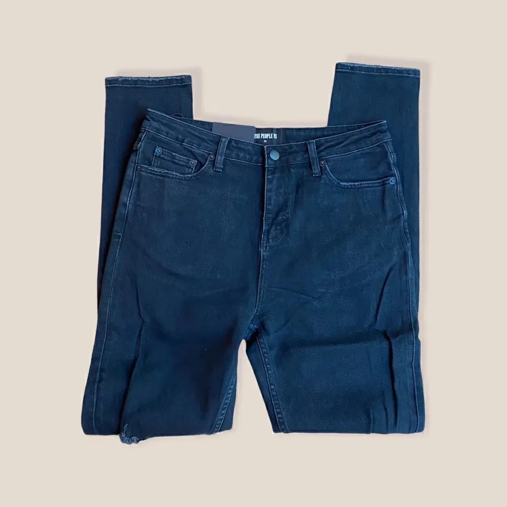 The People Vs. 1990 Destroyed Jeans Black Sz 32 NWT